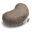 Kapok zafu halvmne meditationspude - Cool Grey