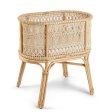 Rose rattan vugge inkl. tilbehr